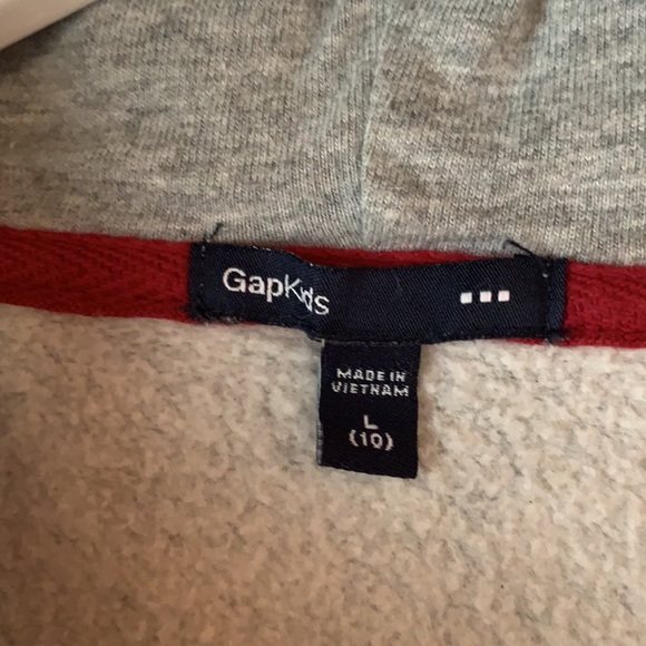 Kids Gap Gray Hoodie Sz L (10) Gap Kids - Picture 4 of 9